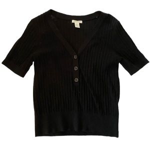 COPY - Black H&M Ribbed Sweater